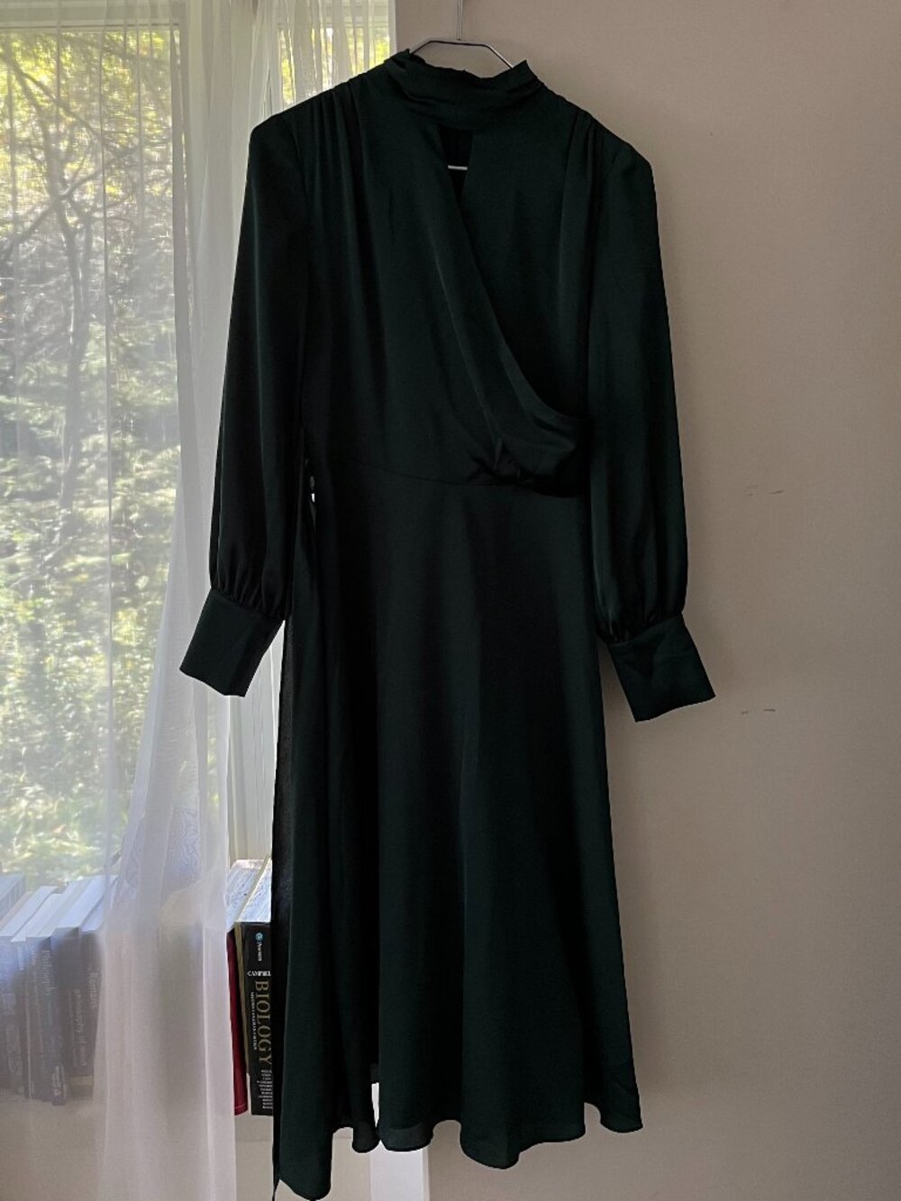Emerald Green Silky Satin GUESS Dress